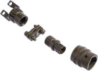 pt06a-8-4psr Amphenol Socapex, PT, Copper Alloy 4 Way Cable Mount MIL Spec Circular Connector PlugGreen, Pin Contacts,Shell Size 8,