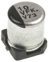 eeefk1v100r Panasonic 10μF Aluminium Electrolytic Aluminium Electrolytic Capacitor 35V dc, Surface Mount - EEEFK1V100R