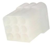 1-480586-0 TE Connectivity, Commercial MATE-N-LOK Female Connector Housing, 6.1mm Pitch, 9 Way, 3 Row