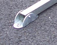 898-7179 RS PRO Red, Silver Steel Parking Barrier