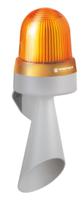 43530075 Werma 435 Series Yellow Horn Beacon, 24 V, IP65, Wall Mount, 114dB at 1 Metre