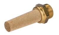 176-2285 RS PRO Brass 12bar Pneumatic Silencer, Threaded, G 3/8 Male