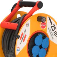 1206841 brennenstuhl 25m 4 Socket Type E - French Cable Reel Open Reel, 230 V, IP44
