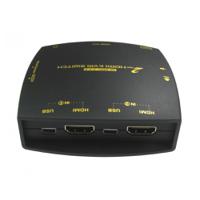 nlkvmhdmi-22cab NewLink 2 Port Dual Monitor USB HDMI KVM Switch, 3.5 mm Stereo 4000 Maximum Resolution