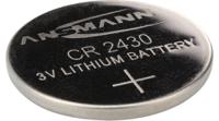5020092-520 Ansmann CR2430 Button Battery, 3V, 24.5mm Diameter