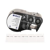 m4-48-427 Brady B-427 on Black on White, Transparent Label, 19.05 mm Width, 19.05mm Label Width