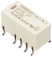 g6sk-2f-dc3 Omron Surface Mount Latching Signal Relay, 3V dc Coil, 2A Switching Current, DPDT