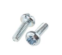 560-530 RS PRO Cross M2 Pan Steel Machine Screws DIN 7985Z x 6.0mm