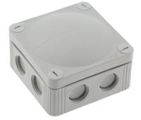 combi-3085 WISKA Combi Series Grey Polypropylene Junction Box, IP66, 85 x 85 x 51mm
