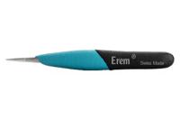 eoodsa Weller Erem 120 mm, Stainless Steel, Inside Serrated, ESD Tweezers