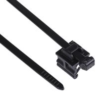 156-04602-t50rosec19-pa66hspa66hirhs-bk HellermannTyton Cable Tie Assemblies, Black Polyamide 6.6 (PA66), Pk-100