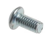 822-9155 RS PRO Bright Zinc Plated Steel Hex Socket Button Screw, ISO 7380, M3 x 6mm