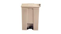 fg614500beig Rubbermaid Commercial Products Legacy Step-On 68L Beige Pedal Plastic Waste Bin