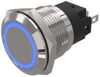 82-51510124 EAO 82 Series Blue Indicator, 24V ac/dc, 19mm Mounting Hole Size, Solder Tab Termination, IP65, IP67