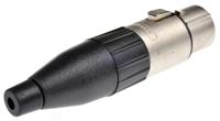 ac3f Amphenol Industrial Cable Mount XLR Connector, Female, 120 V ac, Tin Plating