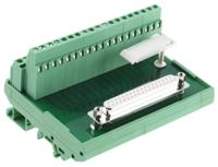 2281212 Phoenix Contact FLKM-D37 SUB/B Series 37-Contact Female Interface Module, D-sub Connector, DIN Rail Mount, 2.5A