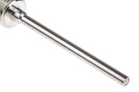 90203010-402-1003-1-6-100-104000 Jumo PT100 RTD Sensor, 6mm Dia, 100mm Long, 2 Wire, G1/2, Class B +400°C Max