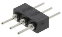 830-80-003-10-001101 Preci-Dip 830 Series Straight Through Hole Pin Header, 3 Contact(s), 2 mm Pitch, 1 Row, Unshrouded