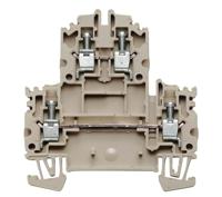 1041900000 Weidmuller WDK Series Dark Beige Double Level Terminal Block, 4mm², Double-Level, Screw Termination, ATEX, IECEx