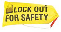 221-5289 RS PRO Yellow 6-Lock 1000 Denier Polyester Fabric Lockout Bag, 8mm Shackle