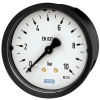 9083685 WIKA G 1/8 Analogue Pressure Gauge 1.6bar Back Entry 40mm Outside Diameter