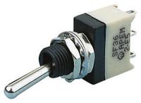sf39s010000 APEM Toggle Switch, Panel Mount, On-Off-On, SPST, Solder Terminal