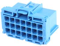 6-968975-1 TE Connectivity, AMP MCP 2.8 Automotive Connector Socket Blue 21 Way