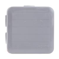 0-920-15 Legrand Polypropylene Square Adaptable Box, 80mm x 80mm x 45mm, with 7 Knockouts