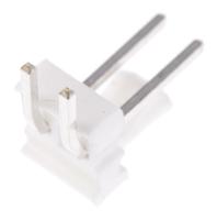 640457-2 TE Connectivity MTA-100 Series Right Angle Through Hole Pin Header, 2 Contact(s), 2.54 mm Pitch, 1 Row, Unshrouded
