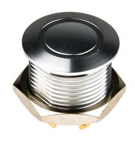 mav16care-6-jr-12v KNITTER-SWITCH Illuminated Push Button Switch, Momentary, Panel Mount, 16mm Cutout, SPST, Green LED, 36V dc, IP67