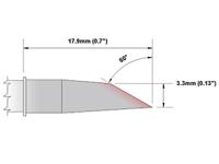 m8ds525 Thermaltronics 3.3 mm Straight Hoof Soldering Iron Tip
