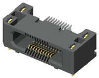 erf5-010-01-l-d-ra-tr Samtec ERF5 Series Right Angle Surface Mount PCB Socket, 20-Contact, 2-Row, 0.5mm Pitch, Solder Termination