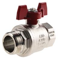 733-5221 RS PRO Brass Full Bore, 2 Way, Ball Valve, Threaded, BSPP 1in, 40 → 30bar Operating Pressure