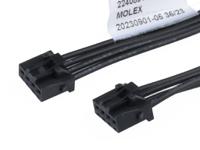 2240891043 Molex 4 Way Female Crimped Terminal to 4 Way Female Crimped Terminal Wire to Board Cable Assembly, 300mm