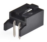 90136-2302 Molex C-Grid III Series Right Angle Through Hole PCB Header, 2 Contact(s), 2.54 mm Pitch, 1 Row, Shrouded