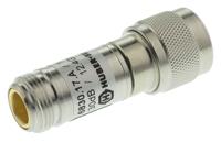 683017a Huber+Suhner 50Ω RF Attenuator N Connector N Plug to N Socket 1 dB, 30 dB, Operating Frequency 12.4GHz
