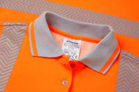 lfe976-nb-10 PULSAR LFE954 Orange Women Hi Vis Polo Shirt, 10in
