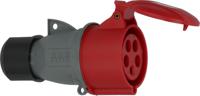 1050961 brennenstuhl, 1050 IP44 Red Cable Mount 3P+N+T Industrial Power Socket, Rated At 32A, 415 V