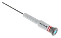 84e25x75 Facom Hexagon Precision Screwdriver, 2,5 mm Tip, 75 mm Blade, 168 mm Overall