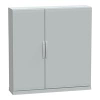 nsyplaz12123g PanelSeT Series Fibreglass Reinforced Polyester Double-Door-Door Floor Standing Enclosure, Plain Door Door, IP54, 1250