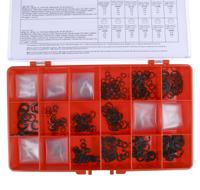 523-165 890 piece E Type, External, Internal Steel Circlip Kit for 1.7 → 12 mm, 3 → 12 mm, 8 → 12 mm Shaft