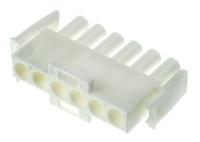 640581-1 TE Connectivity, Universal MATE-N-LOK Male Connector Housing, 6.35mm Pitch, 6 Way, 1 Row