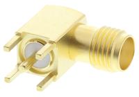 j01151a0191 Telegartner, Jack PCB Mount SMA Connector, 50Ω, Solder Termination, Right Angle Body