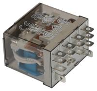 563490240000 Finder Plug-In Mount Power Relay, 24V dc Coil, 12A Switching Current, 4PDT