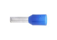 458-780 RS PRO Insulated Crimp Bootlace Ferrule, 8mm Pin Length, 2.2mm Pin Diameter, 2.5mm² Wire Size, Blue