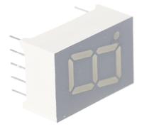 sa05-11ewa SA05-11EWA Kingbright 7-Segment LED Display, CA Red 7.6 mcd RH DP 12.7mm