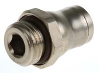 3601-08-13 Legris LF3600 Series Straight Threaded Adaptor, G 1/4 Male to Push In 8 mm, Threaded-to-Tube Connection Style
