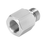 npfv-af-g14-n14-mf Festo NPFV Series Straight Threaded Adaptor, G 1/4 to NPT 1/4, Threaded Connection Style, 563397