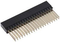 m20-6102045 HARWIN Straight Through Hole Mount PCB Socket, 40-Contact, 2-Row, 2.54mm Pitch, Solder Termination