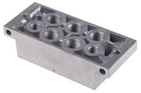 nau-14-1b-iso Festo NAU series 5 station G 1/4, G 1/8 Sub Base for use with MFH Solenoid Valves, 9485